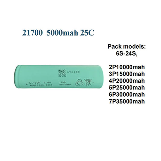 Battery-Cell 21700-50PL-250wh/kg-25C-36C