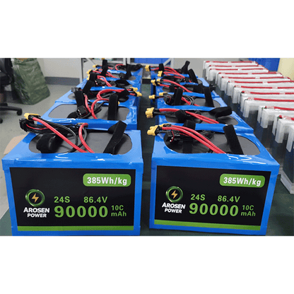 Heavy-Payload Drone Battery 24S-90000mah/5C/385wh/kg