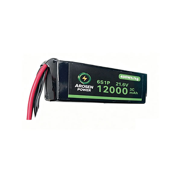 Long-RangeDroneBattery6S1P-21.6V-12000mah-3C-400Wh-kg